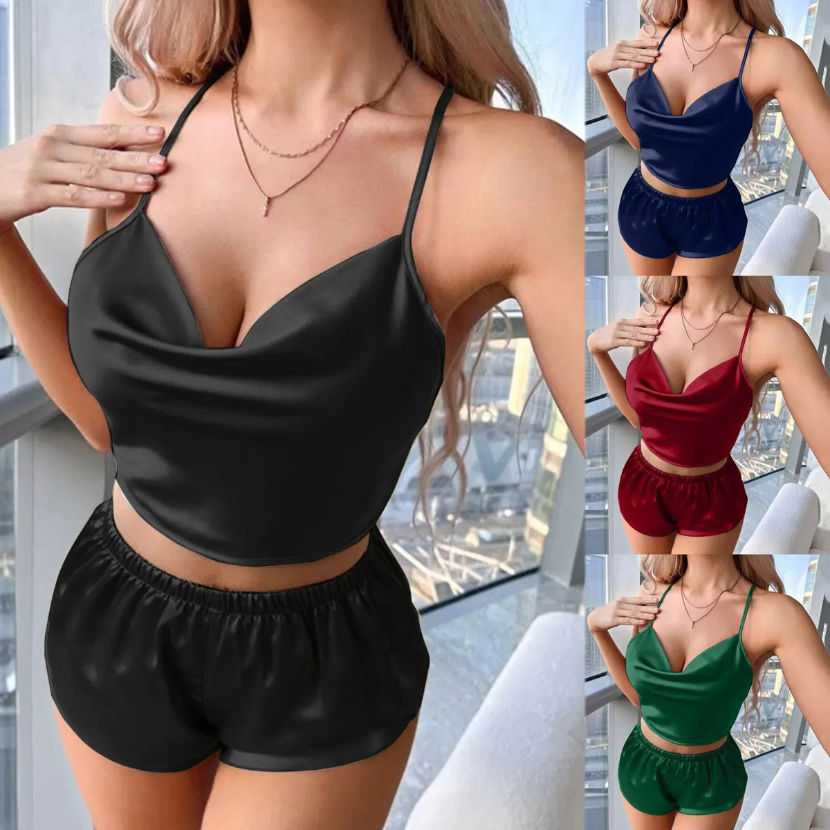 The Satin Cami Set