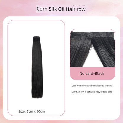 Han Dynasty Micro Oil Hair Pack Wig Set Additional Hair Volume Ancient Costume Style Winding Ring Vertical Ring Modeling Makeup Artist Special Straight Hair Piece