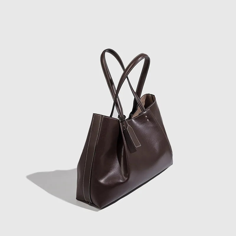 Tote Meal Bag PU Leather Large Capacity Designer Shoulder Bag 2026 New High Quality Crossbody Bags Versatile Practical