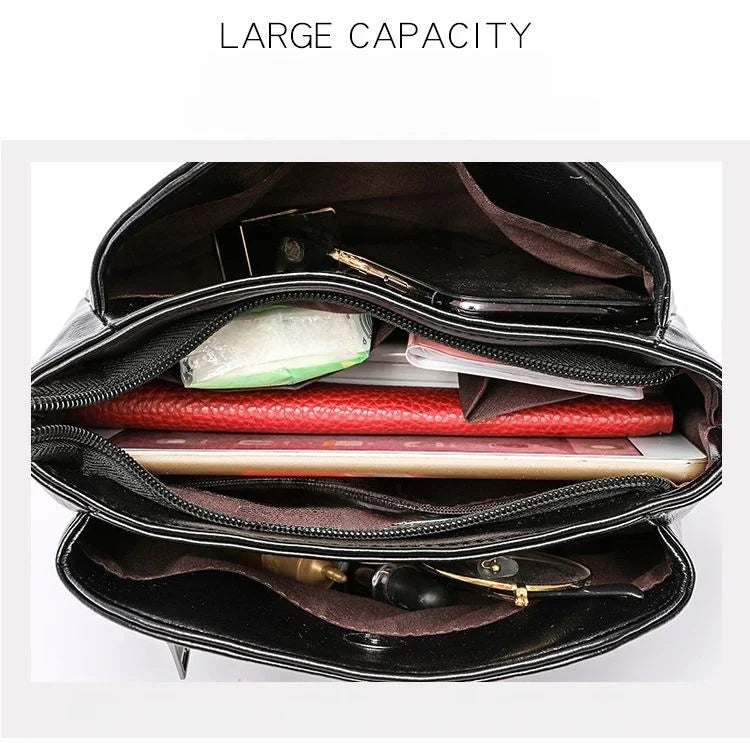 Pu crossbody bag with multi-pocket design, fashionable and versatile, suitable for daily outings as a shoulder bag