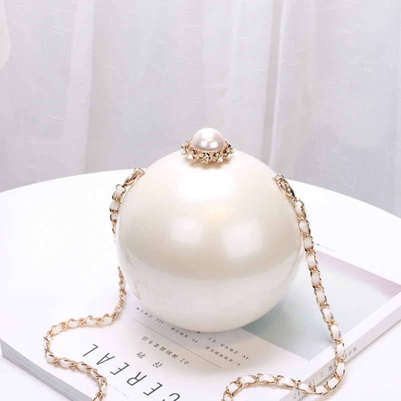 Round Pearl Crossbody