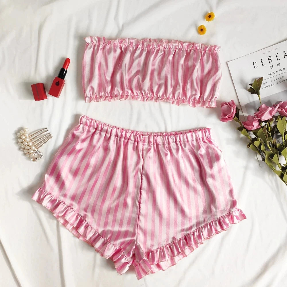 The Silk And Satin Sleep Short Set