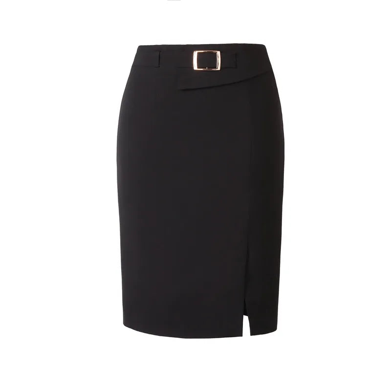 Spring Summer Fashion Black Skirt Women Elegant All-Match Slim Formal Female Office Ladies Business Mini Short