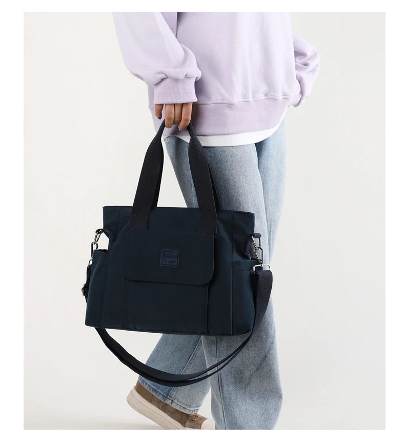 Tote Bag Handbag Shoulder Bag for Women Nylon Waterproof Large Capacity Shopping CrossBody Bag Ladies Messenger Bag