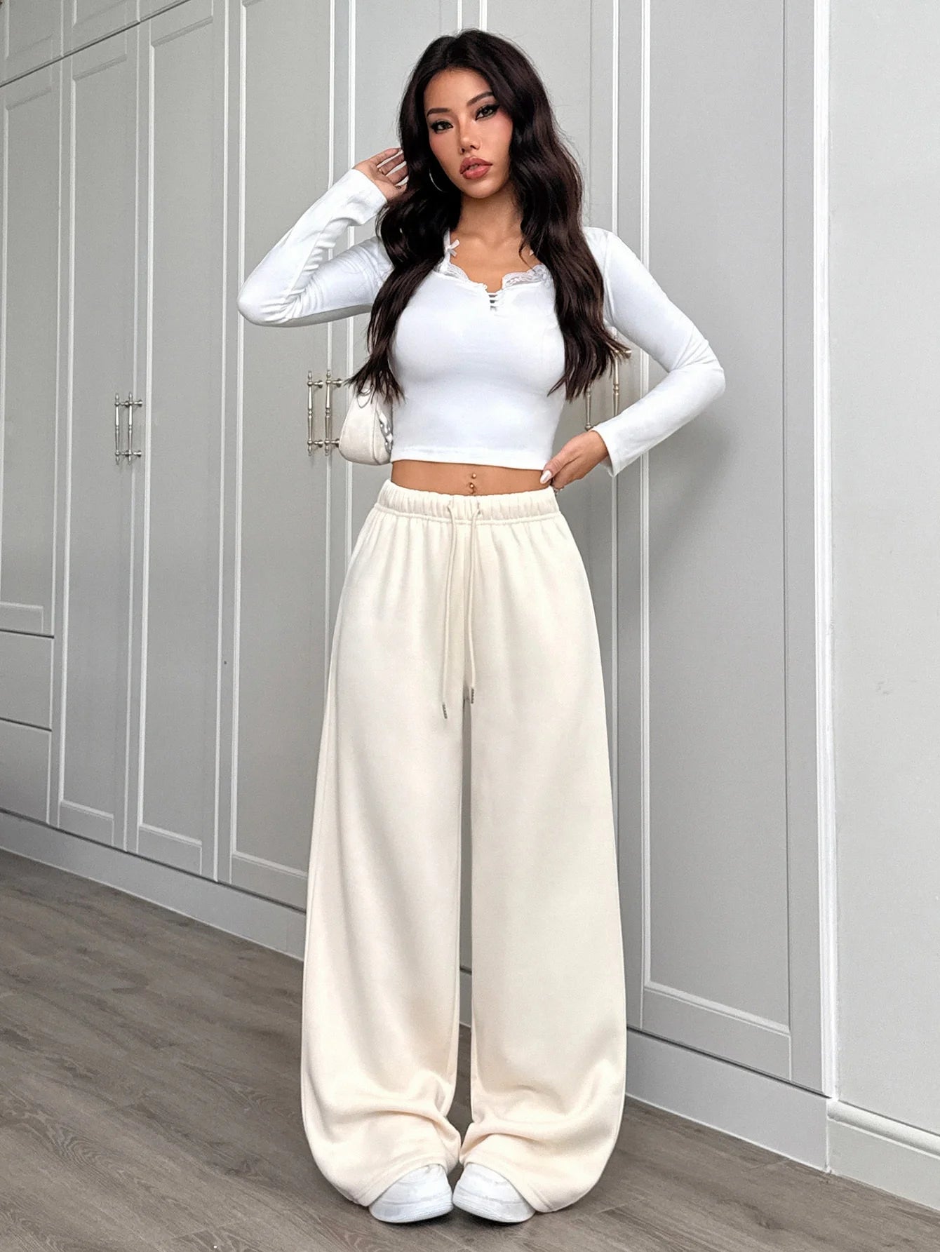 American Women's Casual Fashion Sports Autumn and Winter New Style Men's and Women's Universal Jogging Casual Sports Pants