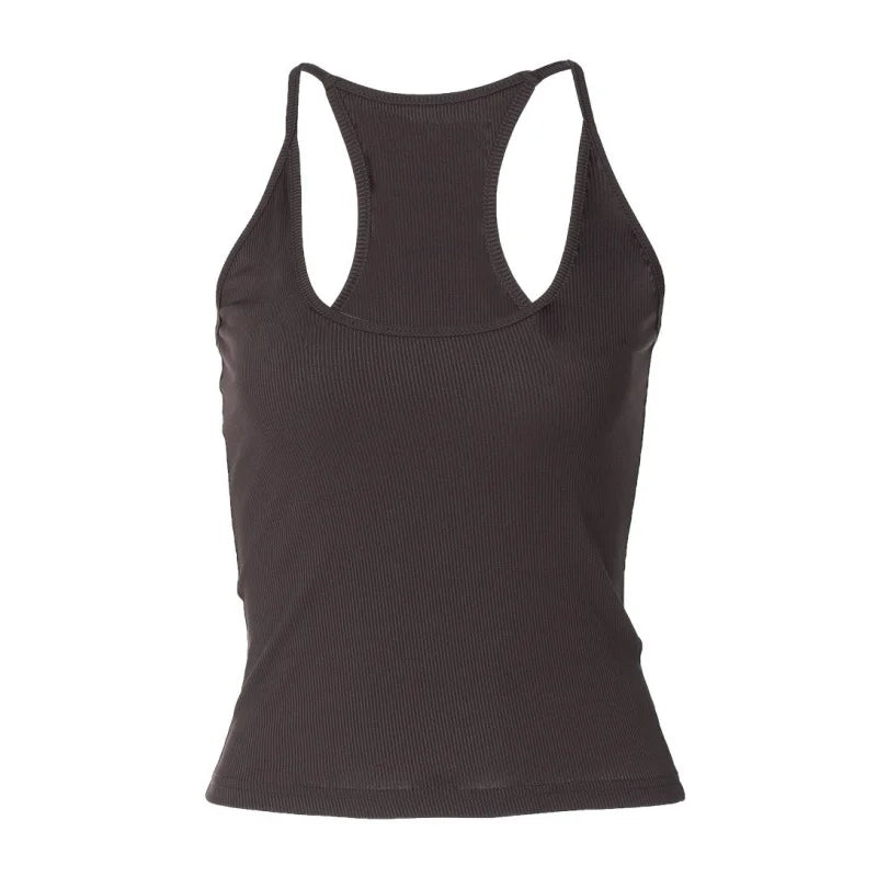 Square Collar Tank Top Spaghetti Strap Crop Top Women Edgy Clothes Y2k Accessories Sleeveless Camison Verano Sexy Top Streetwear