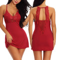 Lace Patchwork Lingerie Dress