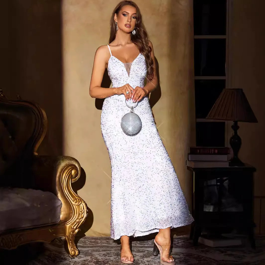 White Dream Sequin Dress