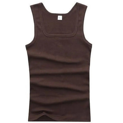 Hot Sale Summer Male clothes Women Basic Elastic tank top Pure Cotton Sleeveless Men's t-shirt Bodybuilding Fitness T-shirt