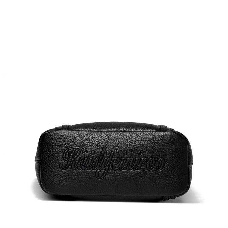 Elegant Women's Handbag Quality Leather Top-Handle Bag Ladies Solid Color Shoulder Crossbody Bag Casual Tote Purse Messenger Sac