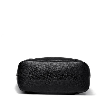 Elegant Women's Handbag Quality Leather Top-Handle Bag Ladies Solid Color Shoulder Crossbody Bag Casual Tote Purse Messenger Sac