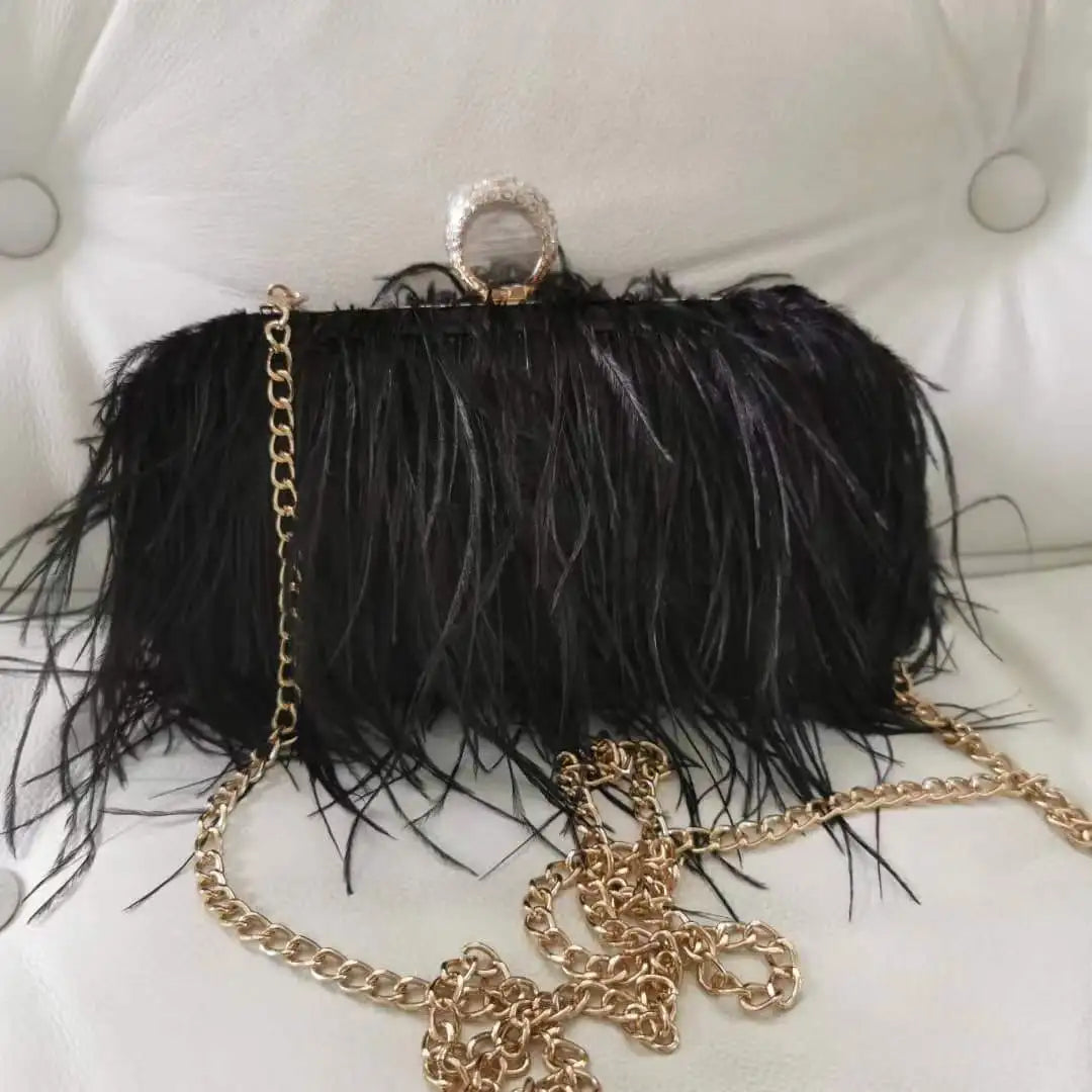 The Feather Clutch Bag