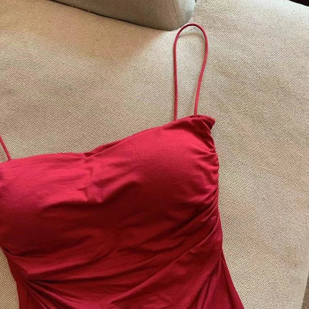 Women Tank Tops Spaghetti Strap Camisole Solid Color Push Up Padded Tank Top with Cups Girls Sports Vest Tops Summer Camis