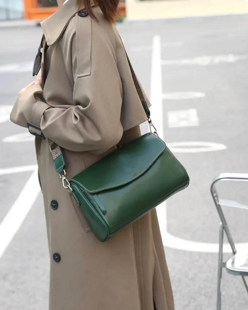 Women's Genuine Leather Shoulder & Crossbody Bag Minimalist Design for Office, Dinner & Weekend Outings Durable Everyday Handbag