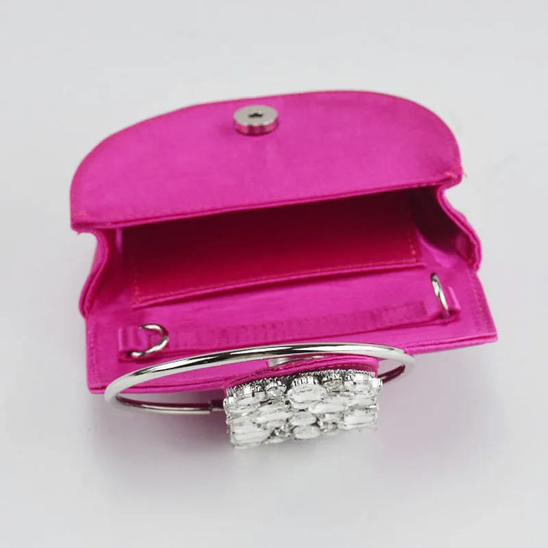 Women Luxury Evening Bags Shiny Rhinestone Clutch Money Purses Fashion Shoulder Bag Handbag Wedding Party Dinner Bag