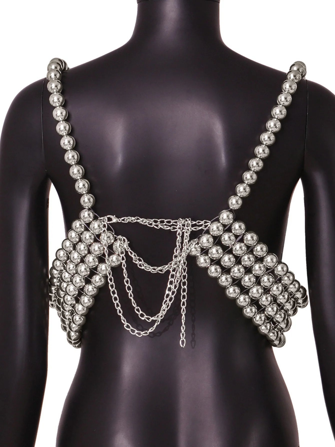 Sexy see through halter pearl corset crop top women 2025 summer festival outfit beach club party top cropped tanks womens tops