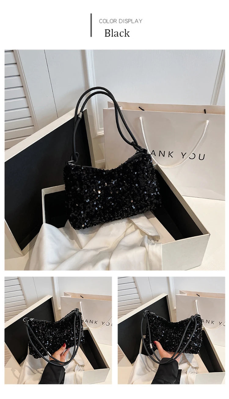 Hand Bag for Wedding Party Banquet Bag Clutch Bag Lady Sequin Luxury Party Evening Bag Fashion Wedding Bridal Dress Underarm Bag