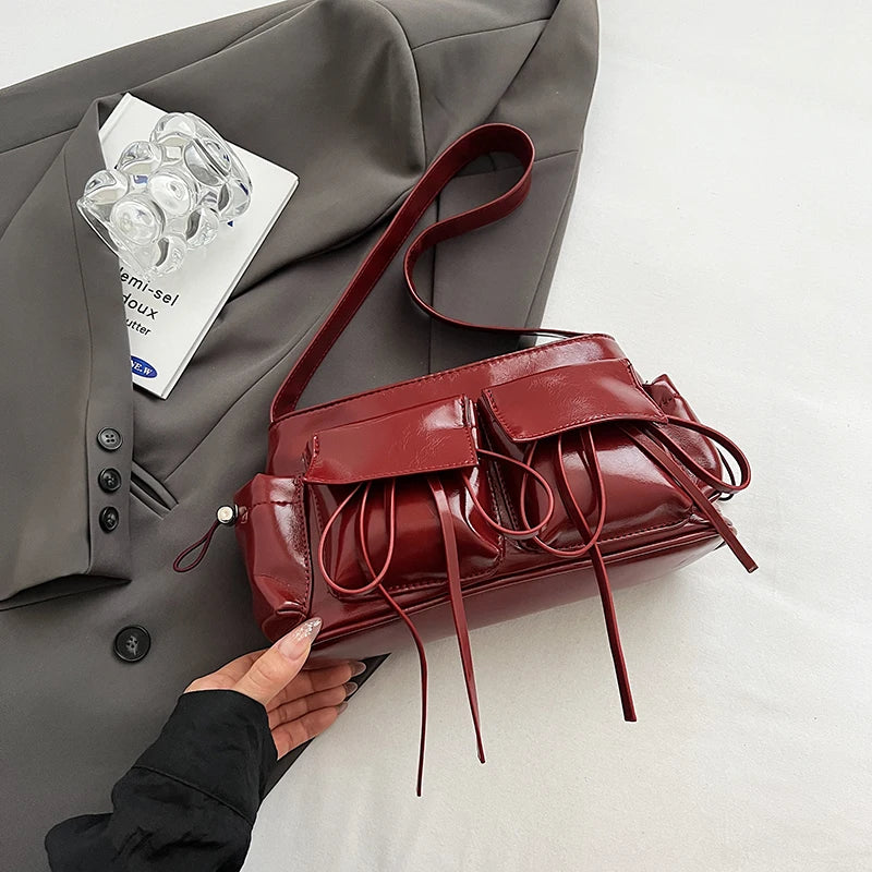 L PU Leather Shoulder Bag