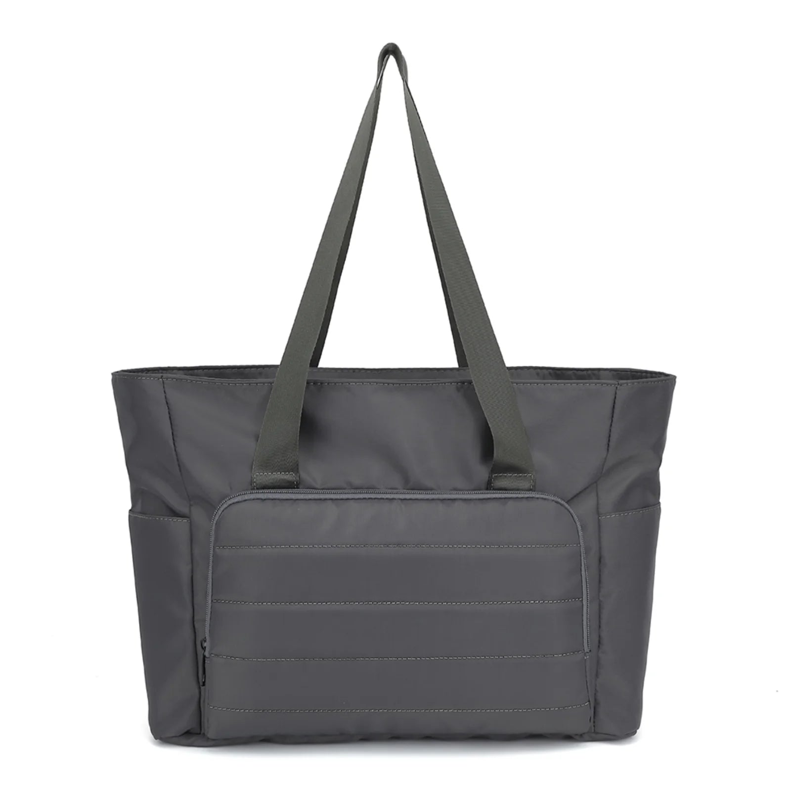 Women's 15.6 Inch Laptop Tote Bag in Classic Nylon, Large Capacity with Front Pocket, Casual Business Travel Bag
