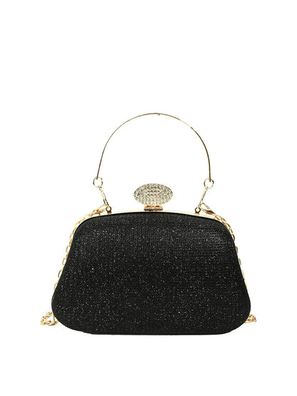 Dinner Shoulder Bag Stylish Evening Bag Wedding Clutch Handbag Black Ladies' Crossbody Bag For Dinner Event Formal Occasion
