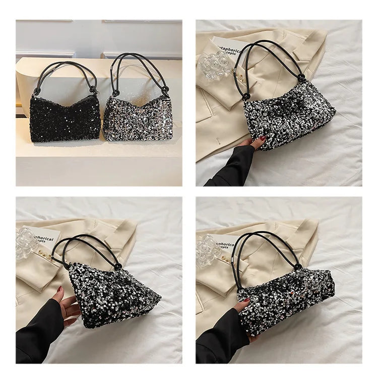 Hand Bag for Wedding Party Banquet Bag Clutch Bag Lady Sequin Luxury Party Evening Bag Fashion Wedding Bridal Dress Underarm Bag