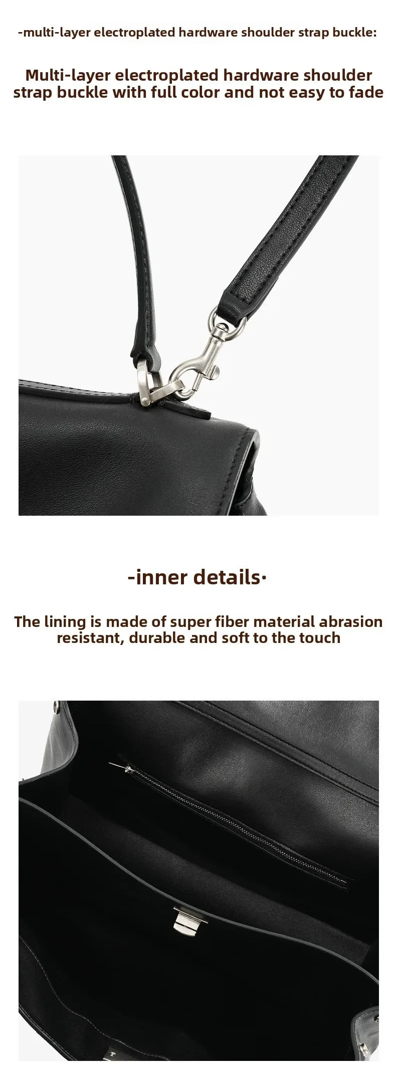 Rodeobag leather handbag, single shoulder crossbody bag, large capacity women's commuting high-end tote bag