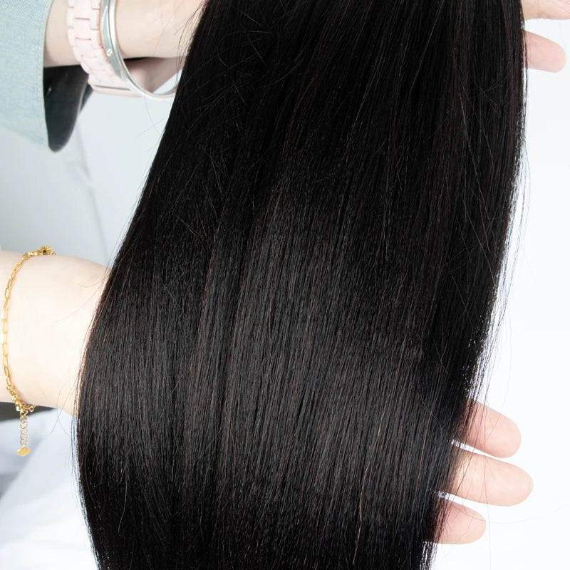 Light Yaki K Tip Hair Extensions Cuticles Remy Human Hair Pre Bonded Keratin Hot Fusion Hair Extensions 14-26 inch 1B Tip Hair