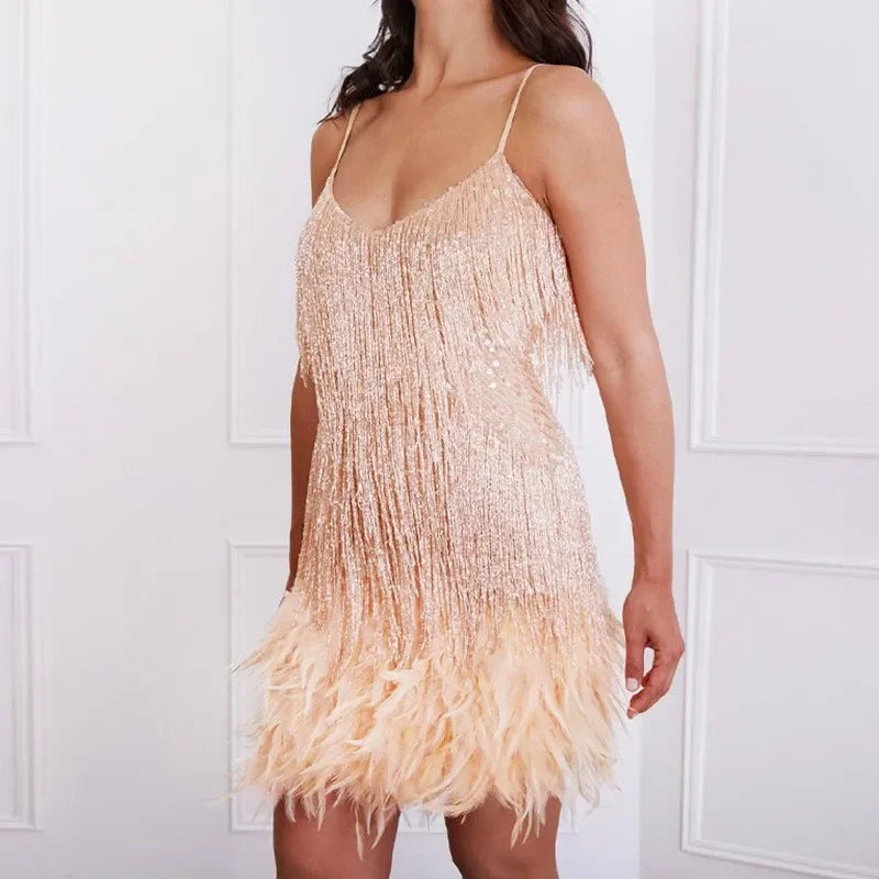 Luxury Tassel Fringed  Dress