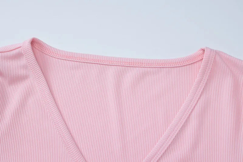 Button-down Pajama Shorts Set