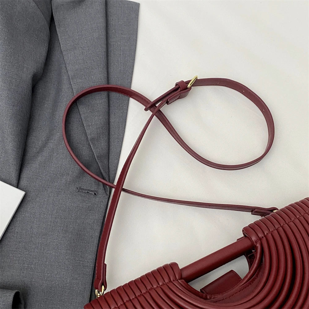 Branded Luxury Evening Clutch Purse For Women Noodles Design Golden Crossbody Bag For Wedding Dinner Party Designer Handbag 2025