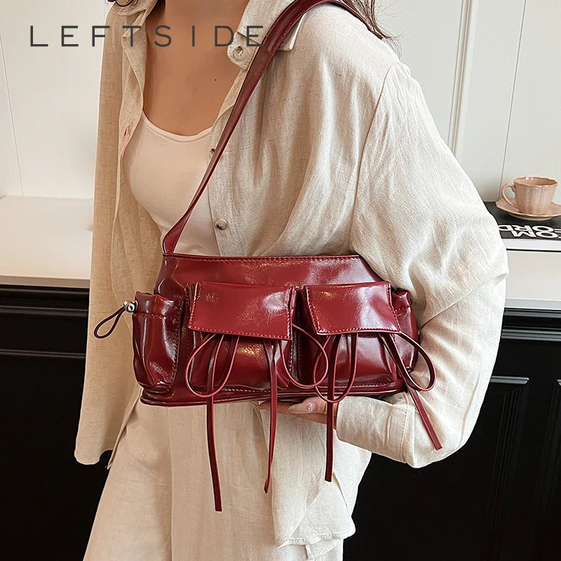 L PU Leather Shoulder Bag