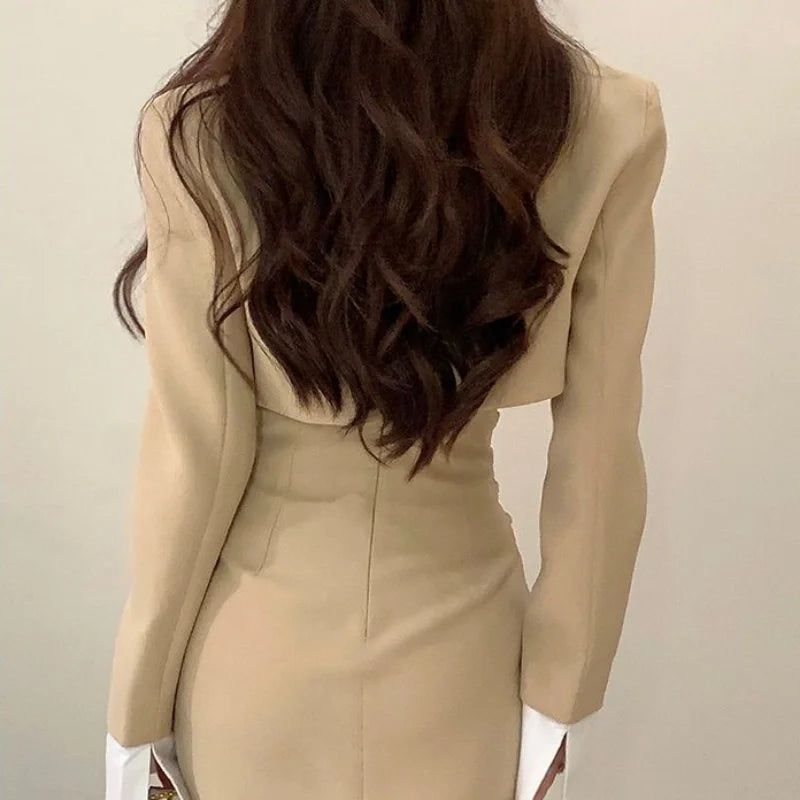 Summer Blazer Suit Skirt Women's Matching Sets Sexy Trend 2 Piece Outfits 2025 Set of Two Fashion Pieces for Women Office Skirts