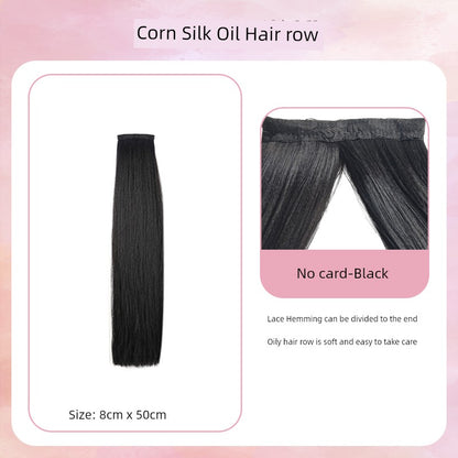 Han Dynasty Micro Oil Hair Pack Wig Set Additional Hair Volume Ancient Costume Style Winding Ring Vertical Ring Modeling Makeup Artist Special Straight Hair Piece