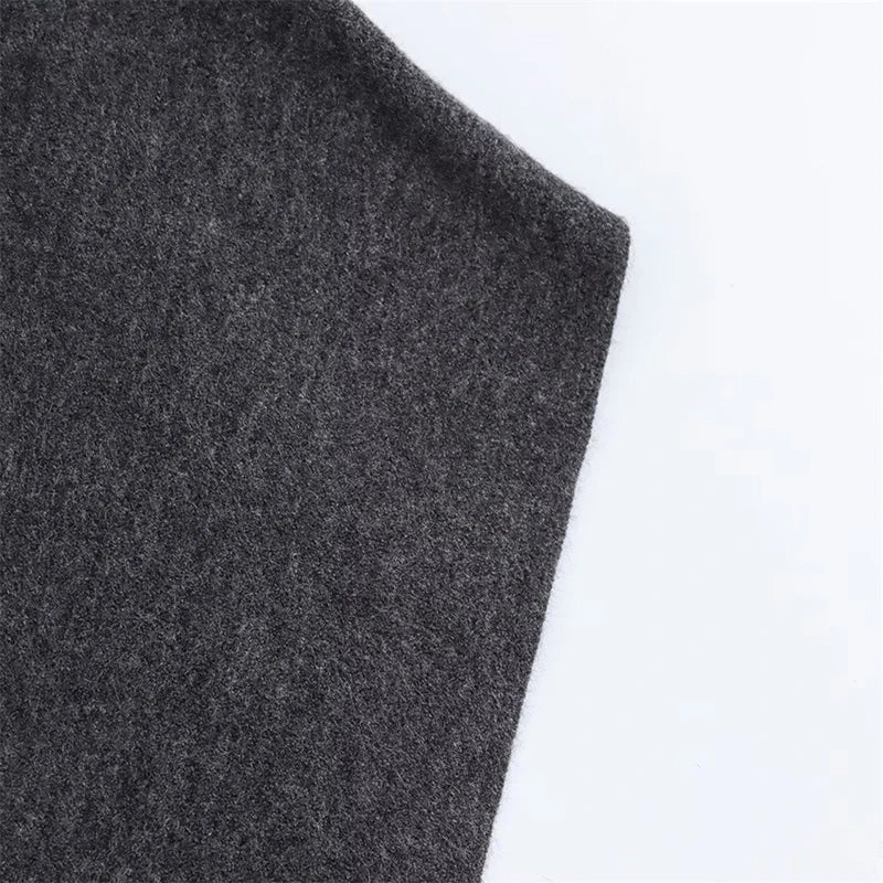 Women's Shawl Wrap Poncho Cape Cardigan Shawls for Fall Winter Spring Loose Stand Collar Asymmetric Knitted Cape Jacket