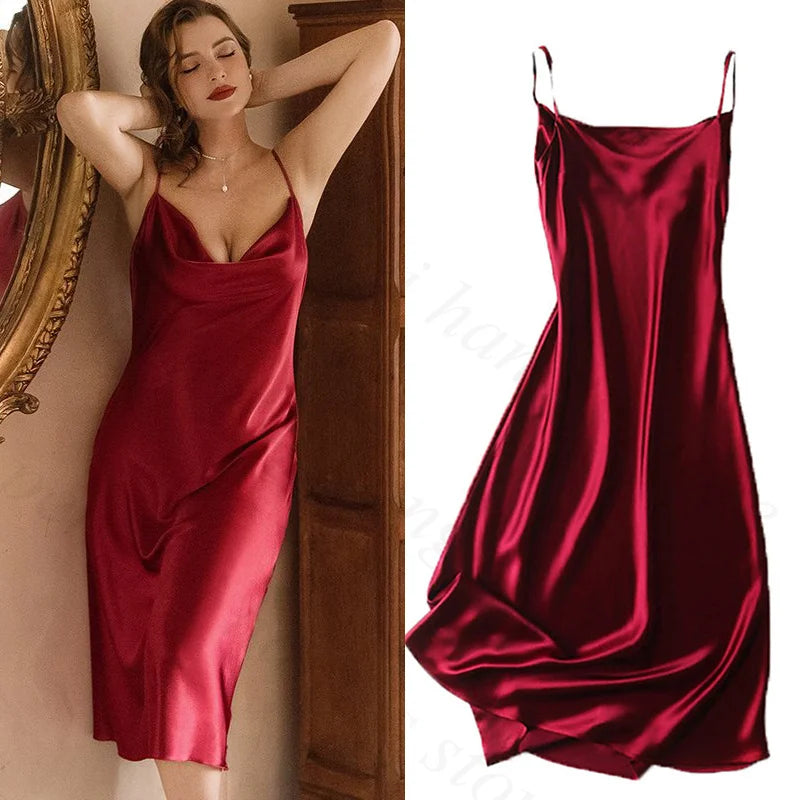 Plus Size Swing-Collar Nightdress