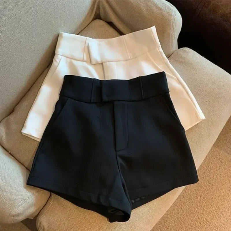 Women Shorts Black Shorts Women Harajuku Elegance High Waisted Shorts A Line Slim Casual Hot Girl Straight Pants Sexy