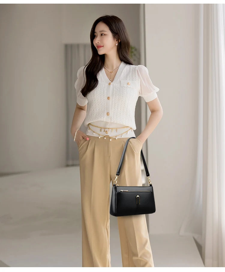 Luxury Designer Handbags Purses Women Fashion Shoulder Bags High Quality Leather Crossbody Messenger Bags for Female Sac A Main