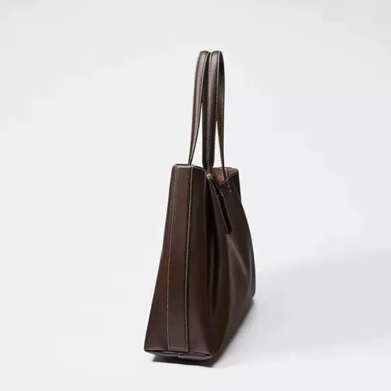 Tote Meal Bag PU Leather Large Capacity Designer Shoulder Bag 2026 New High Quality Crossbody Bags Versatile Practical