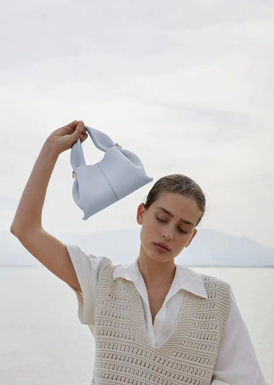 pol cloud bag niche design light luxury french leather handbag one shoulder crossbody fashion women