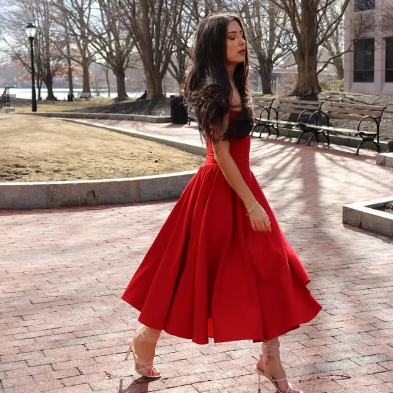 Fit and Flare Midi Dress