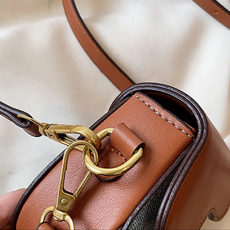 New Children's Mini Crossbody Bag Fashion Classic Saddle Bag Versatile Casual Girl's Shoulder Bag