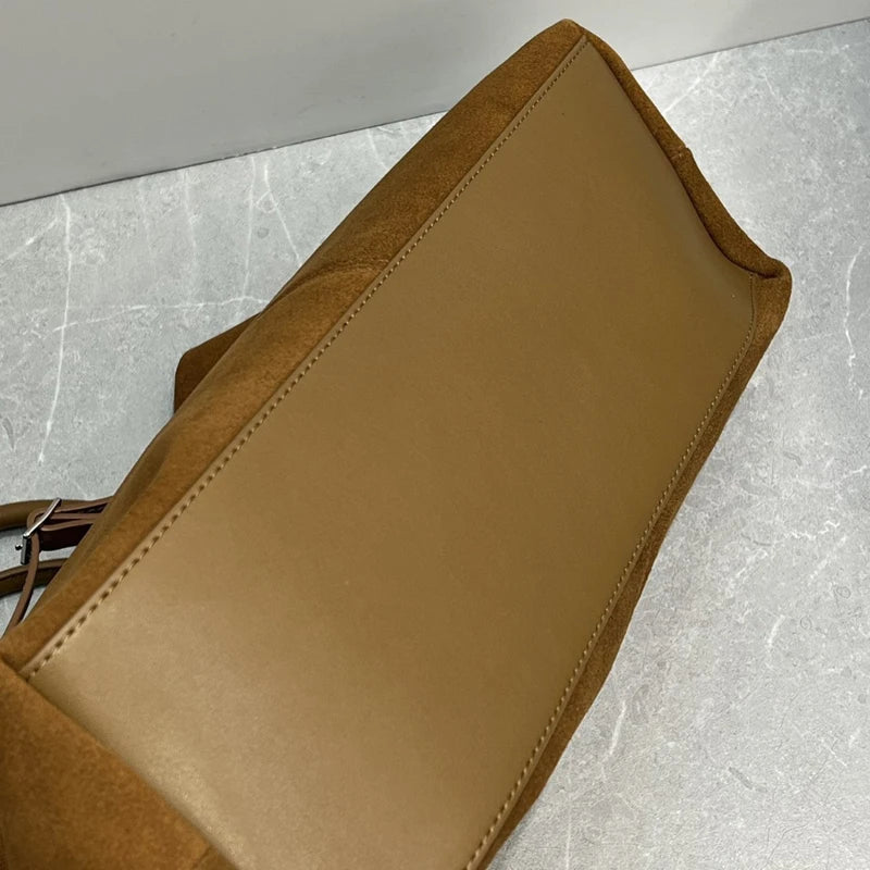 Genuine Leather Le Cambon 35 Tote Bags For Women Luxury Designer Handbag And Purses 2024 New In Cowhide Belt Top Handle Shoulder