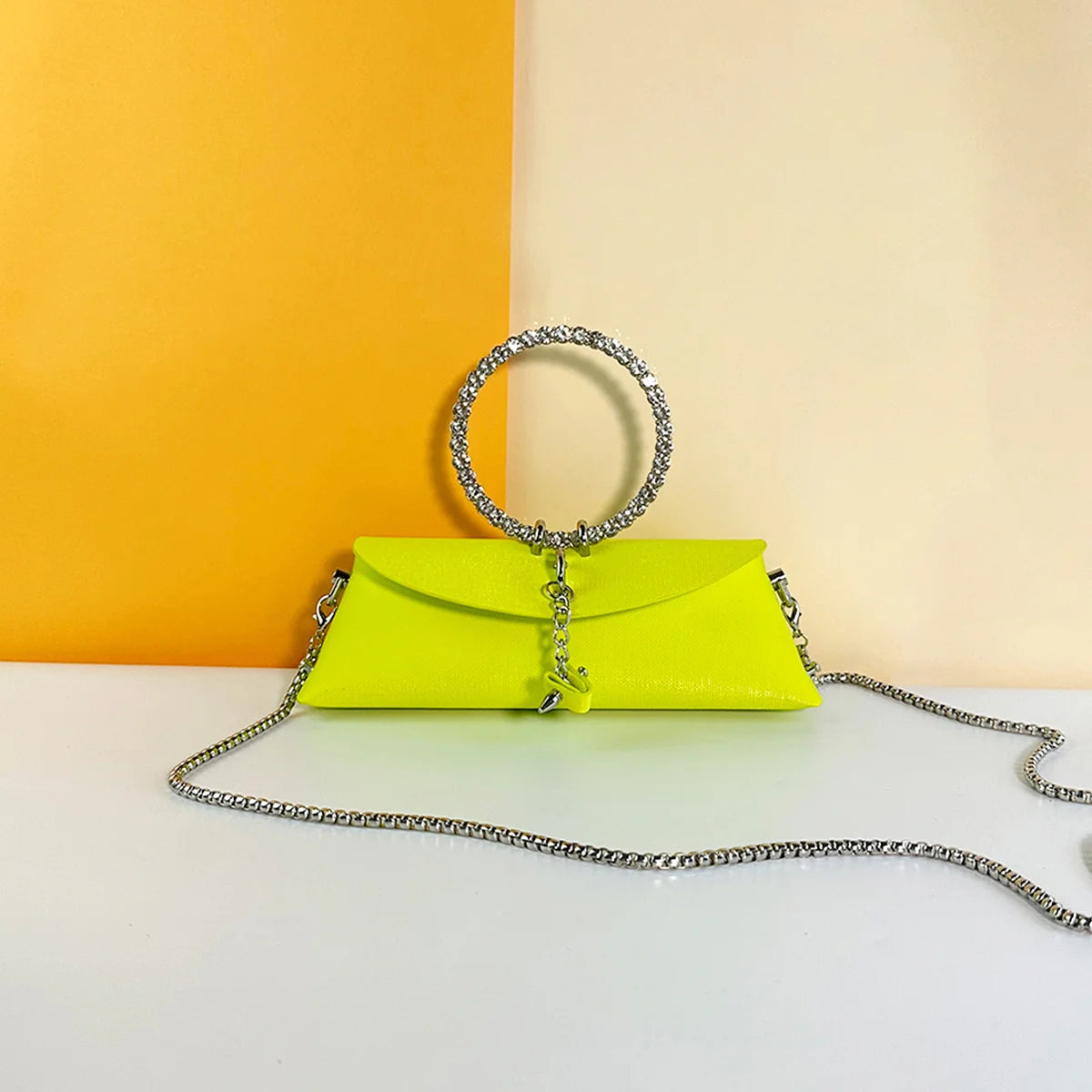 Women's Rectangular Evening Bag-Crystal Embellished Evening Clutch Elegant Party Purse for woman, Luxury Designer Handbags 2025