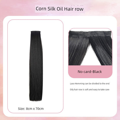 Han Dynasty Micro Oil Hair Pack Wig Set Additional Hair Volume Ancient Costume Style Winding Ring Vertical Ring Modeling Makeup Artist Special Straight Hair Piece