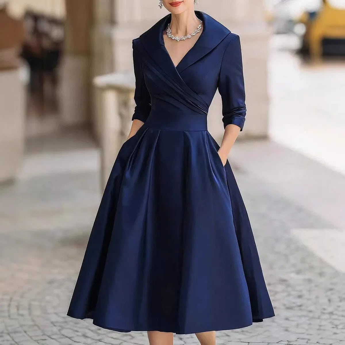 2025 New Women's Bodycon Dress Elegant Belted Midi Dress for Wedding Guest Office Formal Dress
