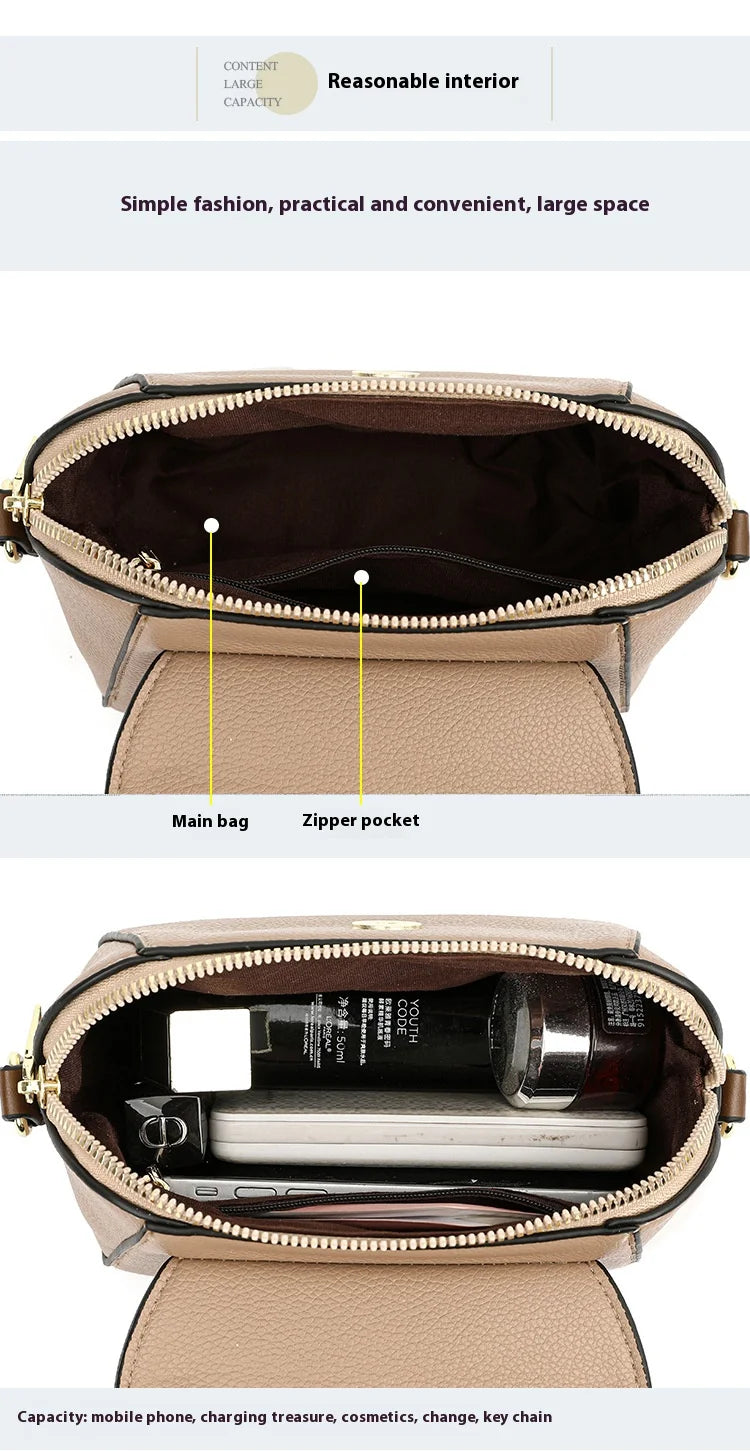 Small PU Crossbody Bags for Women Leather Purse for Ladies Retro Shoulder Handbags for Travel Commute