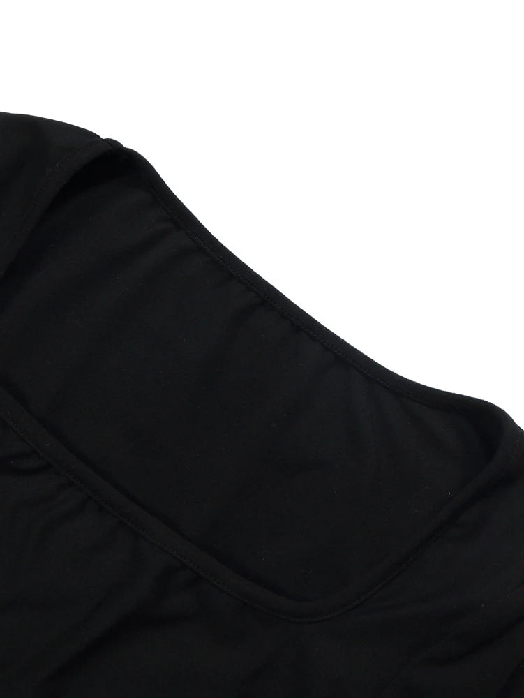 Women's Long Sleeve Tops Casual Scoop Neck Ribbed Knit Slim Fitted Basic Tee Shirts Trendy Spring Outfits