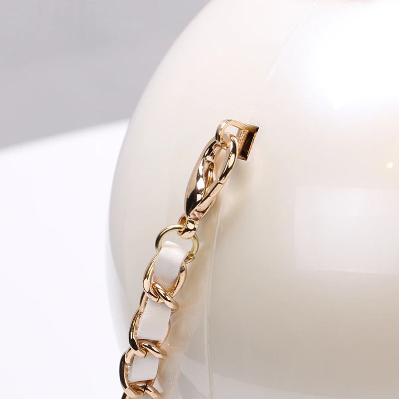 Round Pearl Crossbody