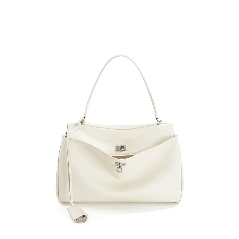 Rodeobag leather handbag, single shoulder crossbody bag, large capacity women's commuting high-end tote bag