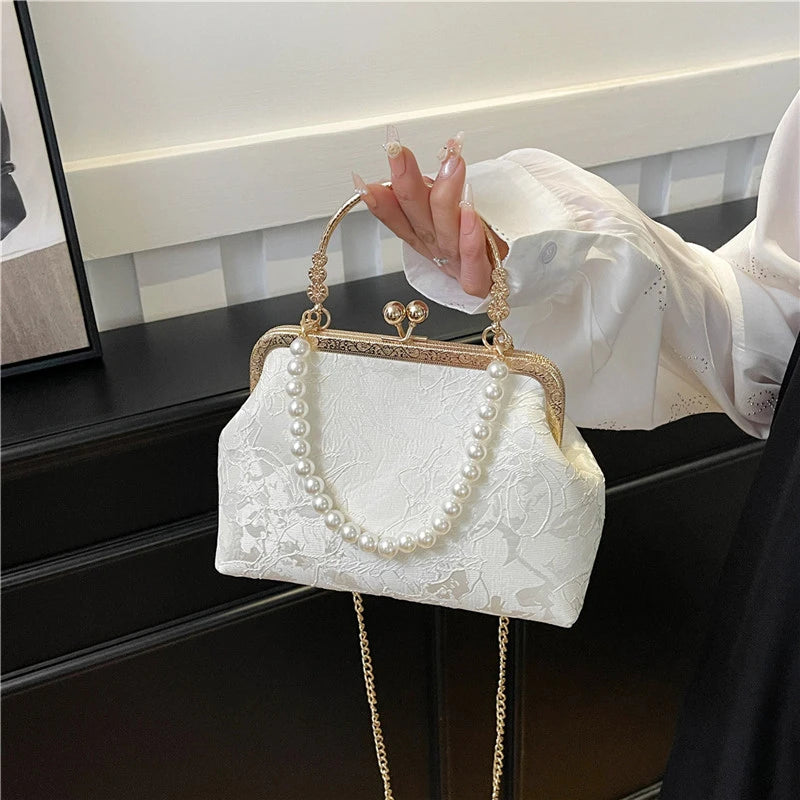 Vintage Pearl Evening Bag